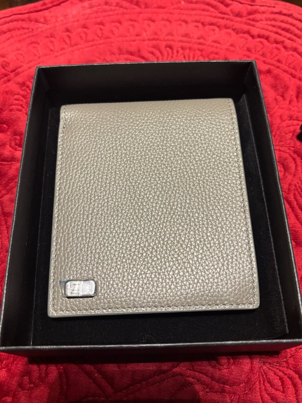 Dunhill London Men's Leather Bifold Wallet - Gray